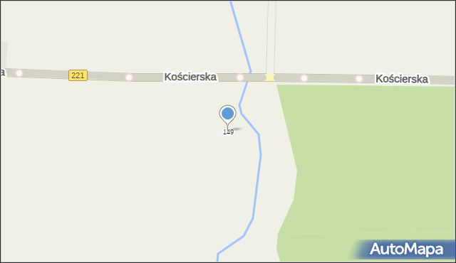 Lubań, Kościerska, 149, mapa Lubań