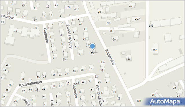 Lubartów, Kopernika Mikołaja, 35, mapa Lubartów