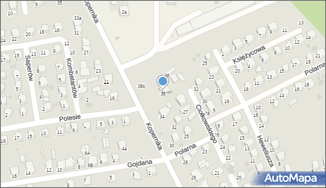 Lubartów, Kopernika Mikołaja, 38, mapa Lubartów