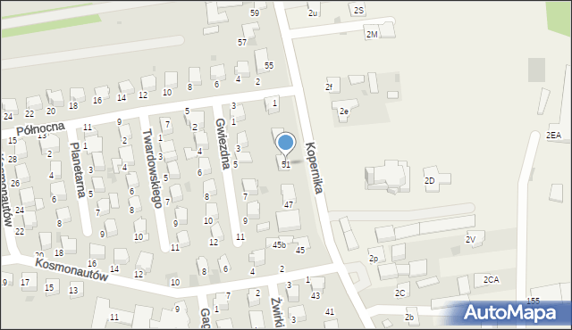 Lubartów, Kopernika Mikołaja, 51, mapa Lubartów