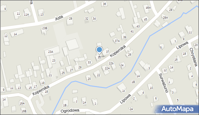 Lubawa, Kopernika Mikołaja, 35, mapa Lubawa