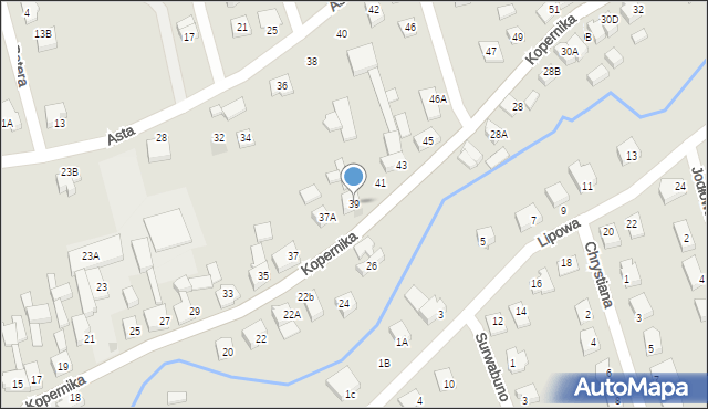 Lubawa, Kopernika Mikołaja, 39, mapa Lubawa