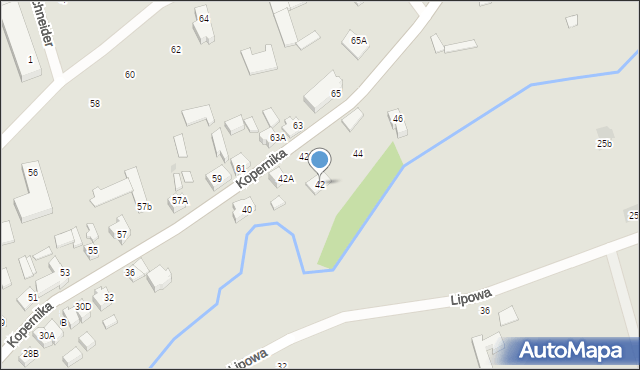 Lubawa, Kopernika Mikołaja, 42, mapa Lubawa