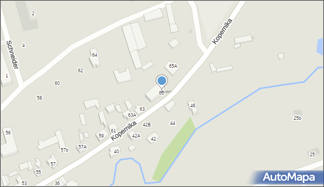 Lubawa, Kopernika Mikołaja, 65, mapa Lubawa