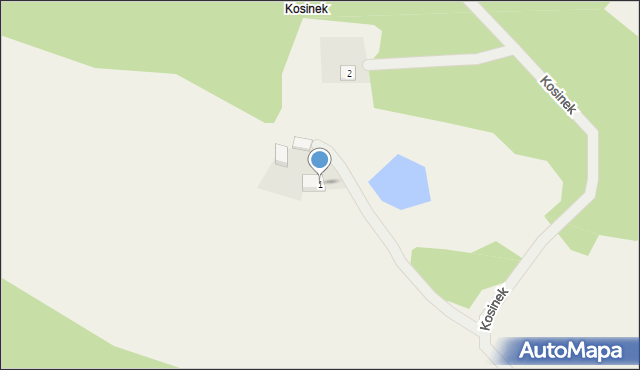 Lubiewo, Kosinek, 1, mapa Lubiewo