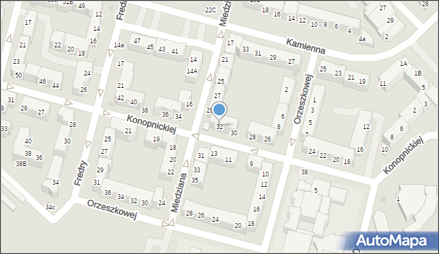 Lubin, Konopnickiej Marii, 32, mapa Lubin