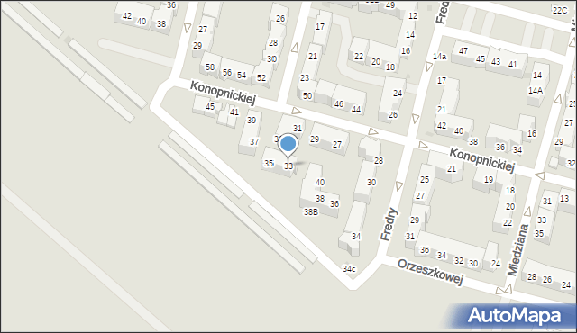 Lubin, Konopnickiej Marii, 33, mapa Lubin