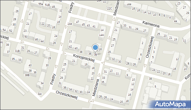 Lubin, Konopnickiej Marii, 34, mapa Lubin