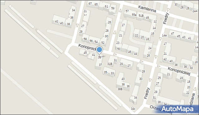 Lubin, Konopnickiej Marii, 39, mapa Lubin