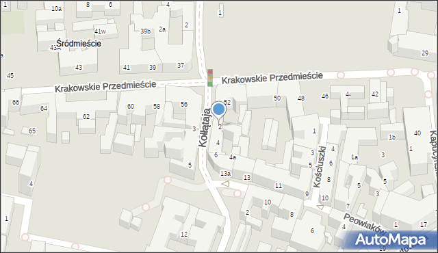 Lublin, Kołłątaja Hugo, 2, mapa Lublina