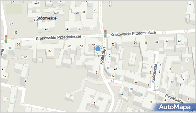 Lublin, Kołłątaja Hugo, 3, mapa Lublina