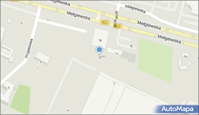 Lublin, Konstruktorów, 12, mapa Lublina