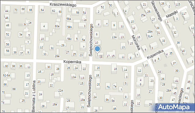 Lublin, Kopernika Mikołaja, 21, mapa Lublina