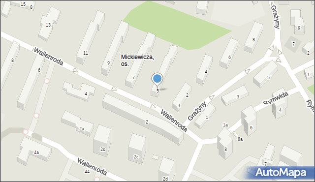 Lublin, Konrada Wallenroda, 5, mapa Lublina