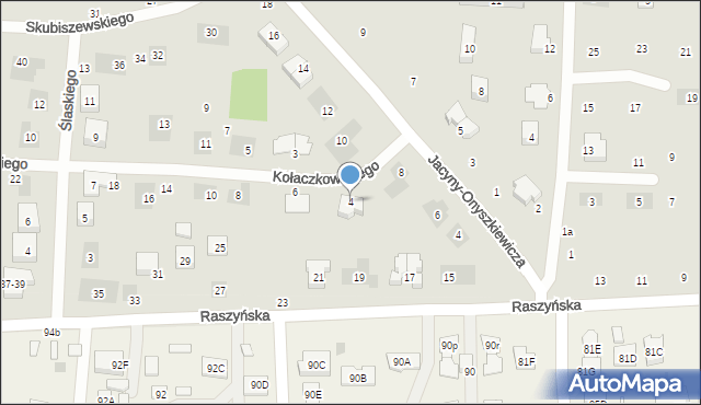 Lublin, Kołaczkowskiego Edwarda, 4, mapa Lublina