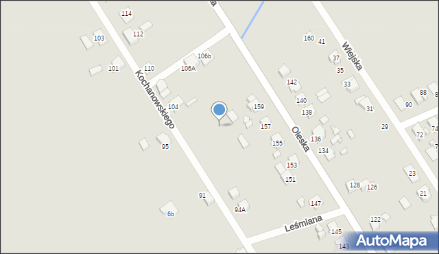 Lubliniec, Kochanowskiego Jana, 100d, mapa Lubliniec