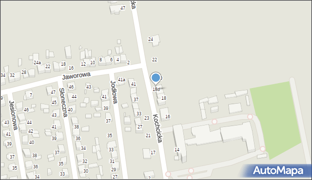 Lubliniec, Kochcicka, 18d, mapa Lubliniec
