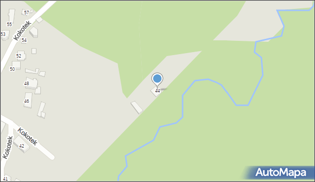 Lubliniec, Kokotek, 44, mapa Lubliniec