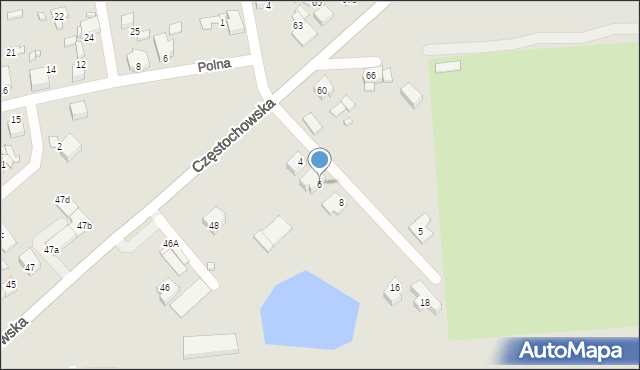 Lubliniec, Kolejowa, 6, mapa Lubliniec