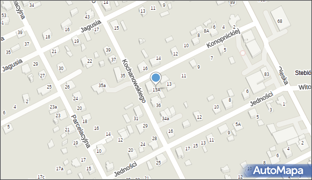 Lubliniec, Konopnickiej Marii, 13A, mapa Lubliniec