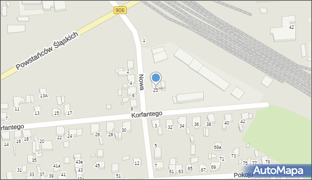 Lubliniec, Korfantego Wojciecha, 23, mapa Lubliniec