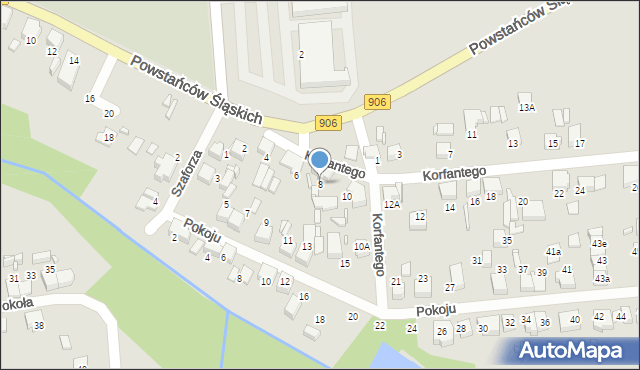 Lubliniec, Korfantego Wojciecha, 8, mapa Lubliniec