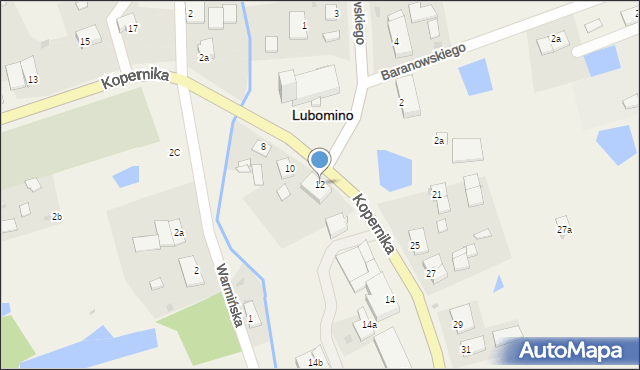 Lubomino, Kopernika Mikołaja, 12, mapa Lubomino