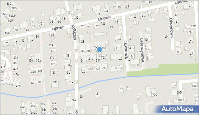 Luboń, Kołłątaja Hugo, 24g, mapa Luboń