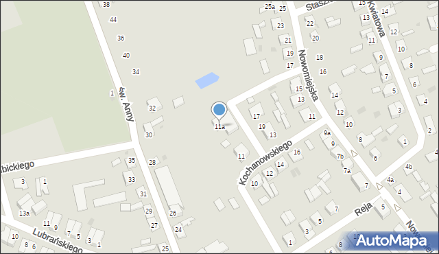 Lubraniec, Kochanowskiego Jana, 11a, mapa Lubraniec