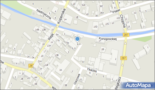 Lubsko, Konopnickiej Marii, 7, mapa Lubsko