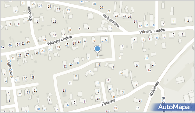 Lubsko, Kosmonautów, 4, mapa Lubsko