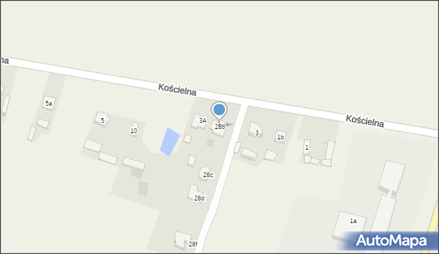 Lubstów, Kościelna, 28b, mapa Lubstów