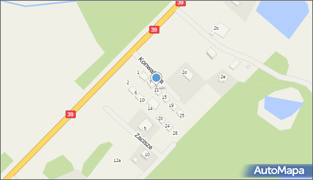 Lubsza, Konwaliowa, 11, mapa Lubsza