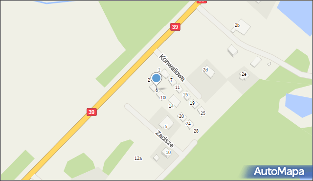 Lubsza, Konwaliowa, 6, mapa Lubsza