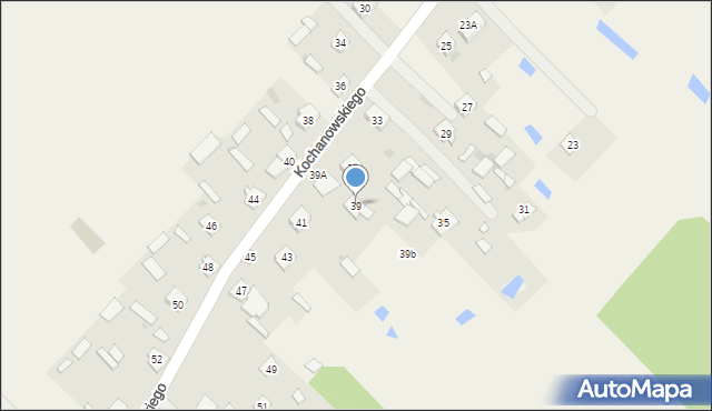 Lucynów Duży, Kochanowskiego Jana, 39, mapa Lucynów Duży