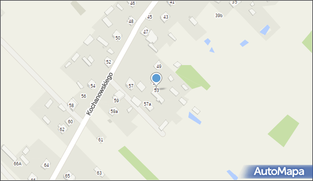 Lucynów Duży, Kochanowskiego Jana, 53, mapa Lucynów Duży