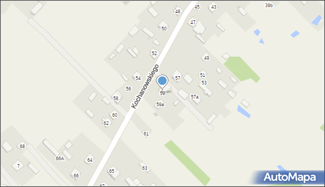 Lucynów Duży, Kochanowskiego Jana, 59, mapa Lucynów Duży