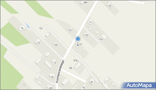 Lucynów Duży, Kochanowskiego Jana, 81, mapa Lucynów Duży