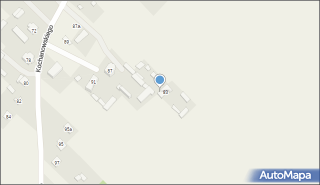 Lucynów Duży, Kochanowskiego Jana, 85, mapa Lucynów Duży