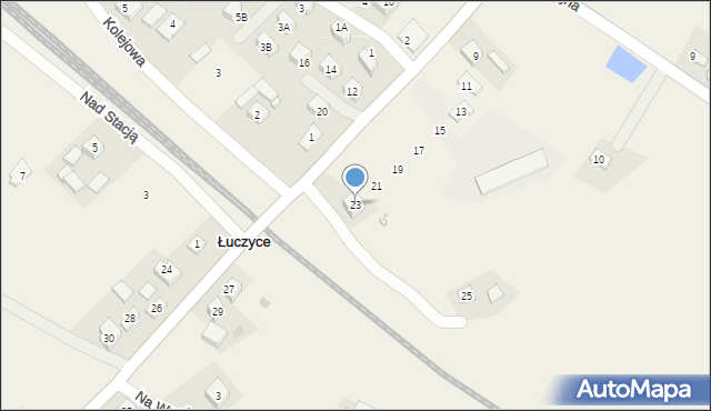 Łuczyce, Kosynierów, 23, mapa Łuczyce