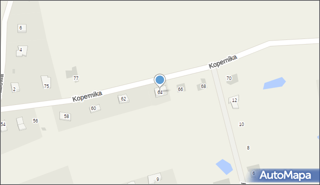 Ługwałd, Kopernika Mikołaja, 64, mapa Ługwałd