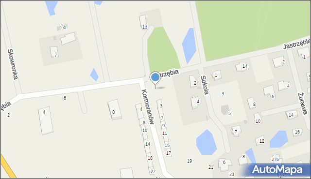 Ługwałd, Kormoranów, 1, mapa Ługwałd