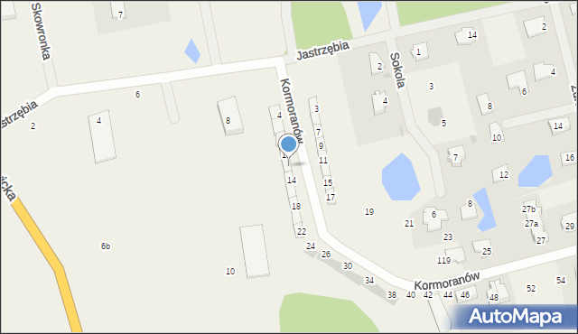 Ługwałd, Kormoranów, 12, mapa Ługwałd