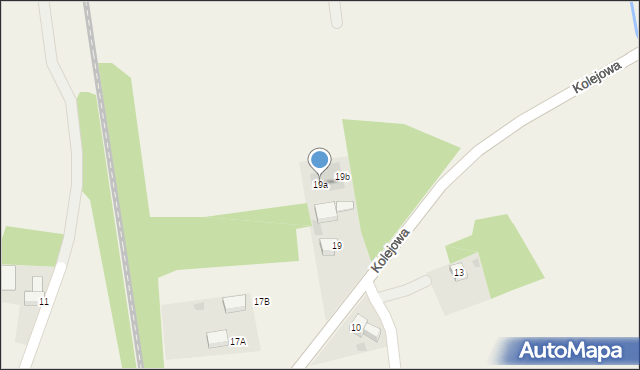 Łuków Śląski, Kolejowa, 19a, mapa Łuków Śląski