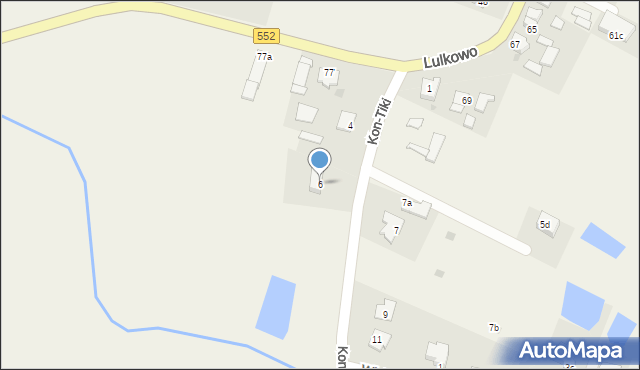 Lulkowo, Kon-Tiki, 6, mapa Lulkowo