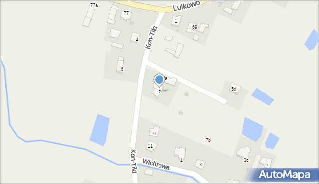 Lulkowo, Kon-Tiki, 7, mapa Lulkowo