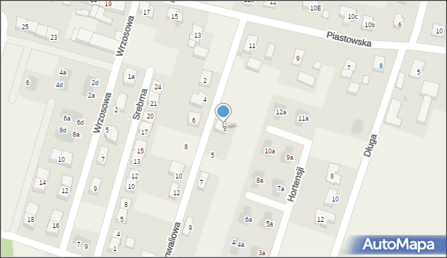 Lutynia, Konwaliowa, 3, mapa Lutynia