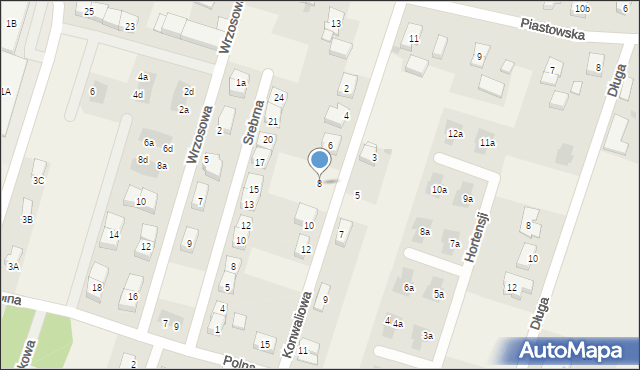 Lutynia, Konwaliowa, 8, mapa Lutynia