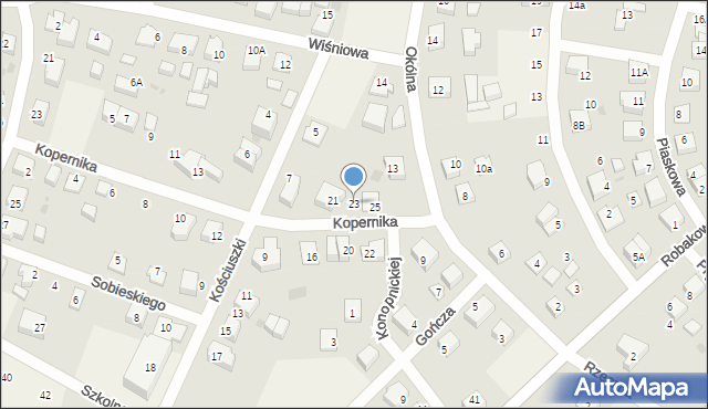 Luzino, Kopernika Mikołaja, 23, mapa Luzino