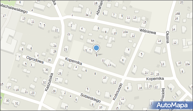 Luzino, Kopernika Mikołaja, 9, mapa Luzino